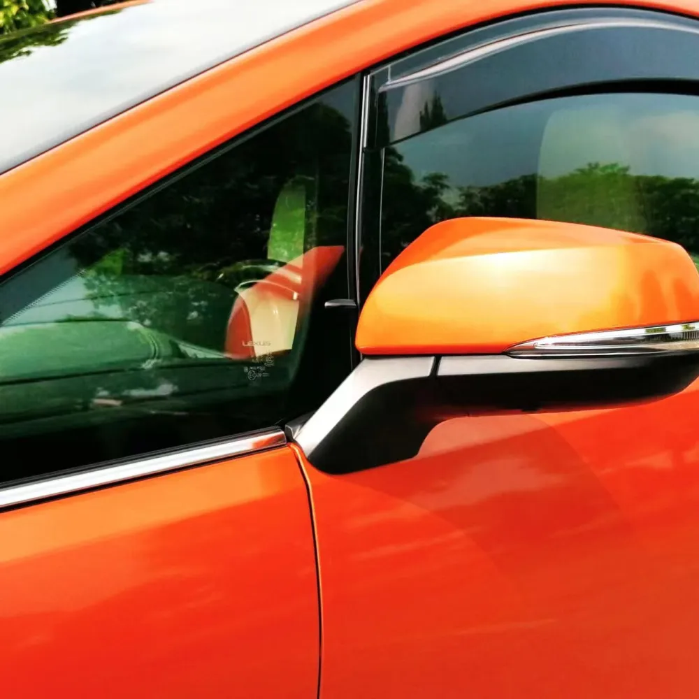 Ravoony Plus Glossy Laser Orange Car Vinyl Wrap