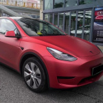 Ravoony Plus Matte Chrome Red Vinyl Car Wrap