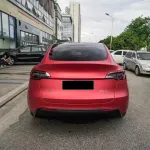 Ravoony Plus Matte Chrome Red Vinyl Car Wrap