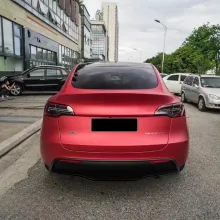 Matte Chrome Red Vinyl Car Wrap