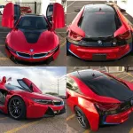 Ravoony Plus Super Gloss Chrome Red Vinyl Car Wrap