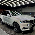 Ravoony Plus Matte Diamond Blue White Car Wrap