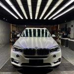 Ravoony Plus Matte Diamond Blue White Car Wrap