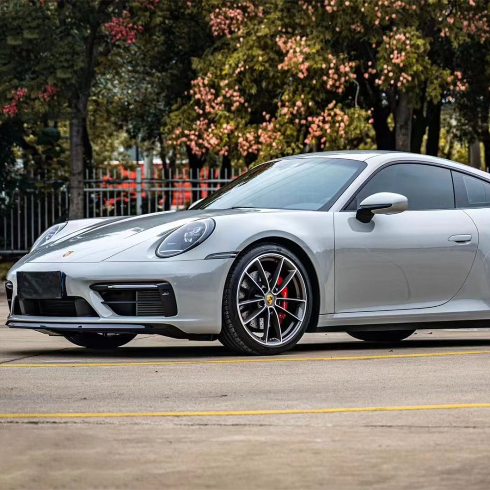 Ravoony Plus PET Porsche Grey Car Vinyl Wrap