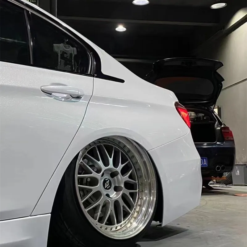 Sparkle White Car Vinyl Wrap