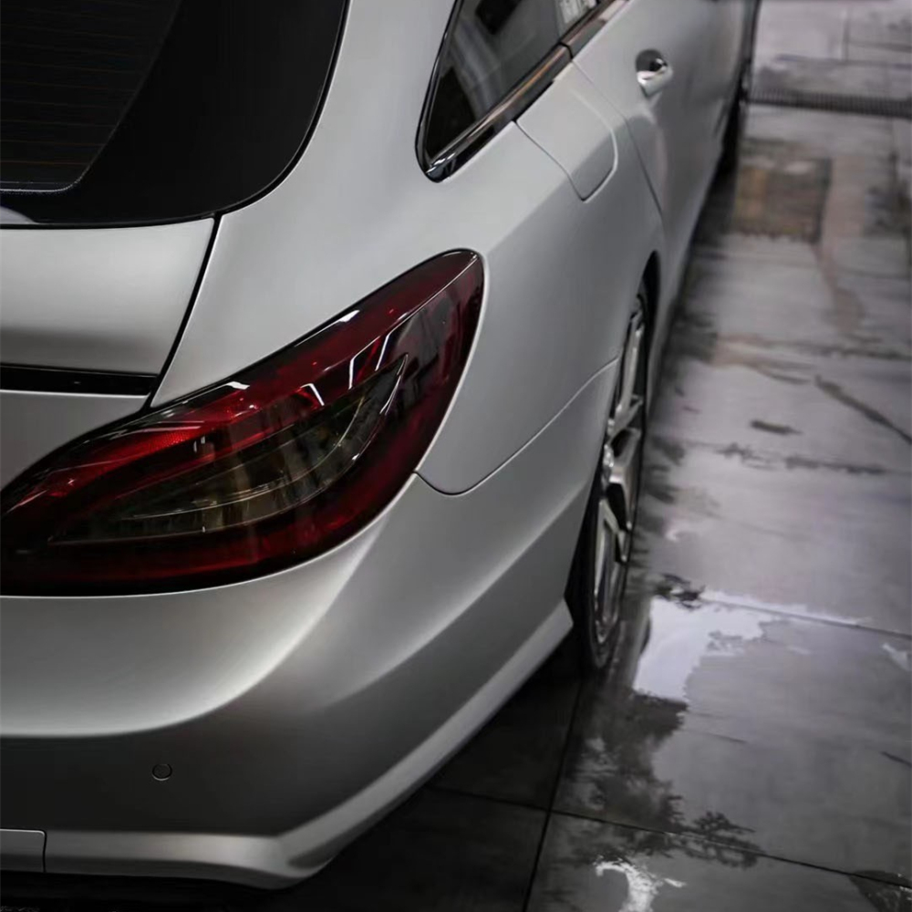   Ravoony Plus Ultimate Flat Silver Car Vinyl Wrap