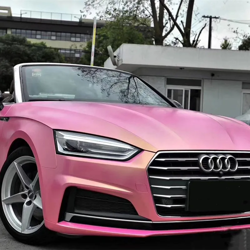 Chameleon Car Wrap-Matte Diamond Gold Pink