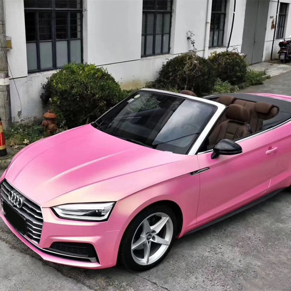 Ravoony Plus Chameleon Car Wrap-Matte Diamond Gold Pink