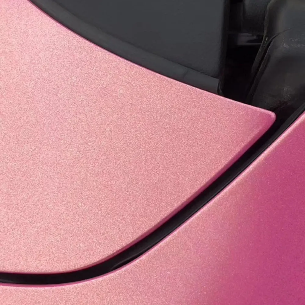 Ravoony Plus Chameleon Car Wrap-Matte Diamond Gold Pink
