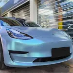 Ravoony Plus Matte Diamond Grey Blue Car Vinyl Wrap