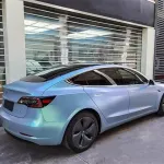 Ravoony Plus Matte Diamond Grey Blue Car Vinyl Wrap