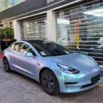 Ravoony Plus Matte Diamond Grey Blue Car Vinyl Wrap