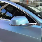 Ravoony Plus Matte Diamond Grey Blue Car Vinyl Wrap