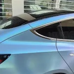 Ravoony Plus Matte Diamond Grey Blue Car Vinyl Wrap