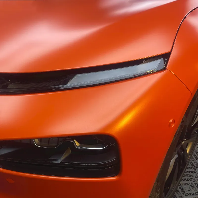 Ravoony Plus Pure Metal Orange Car Vinyl Wrap