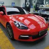 Ravoony Glossy Porsche Orange Car Vinyl Wrap