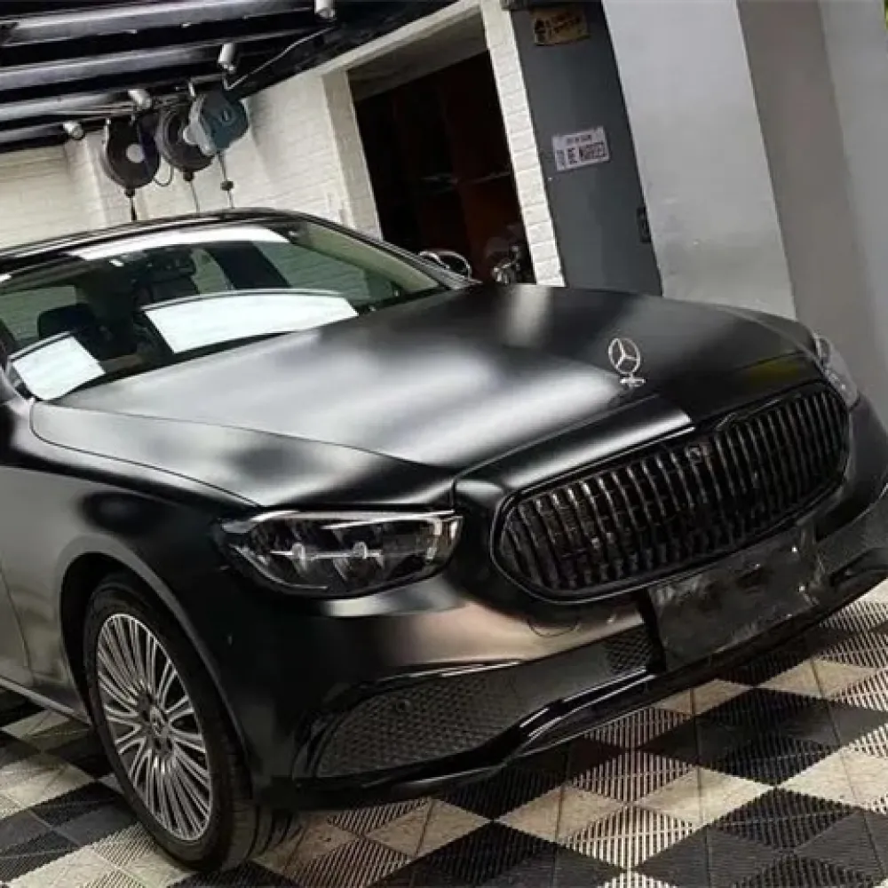 Ravoony Plus Pure Metal Black Car Vinyl Wrap