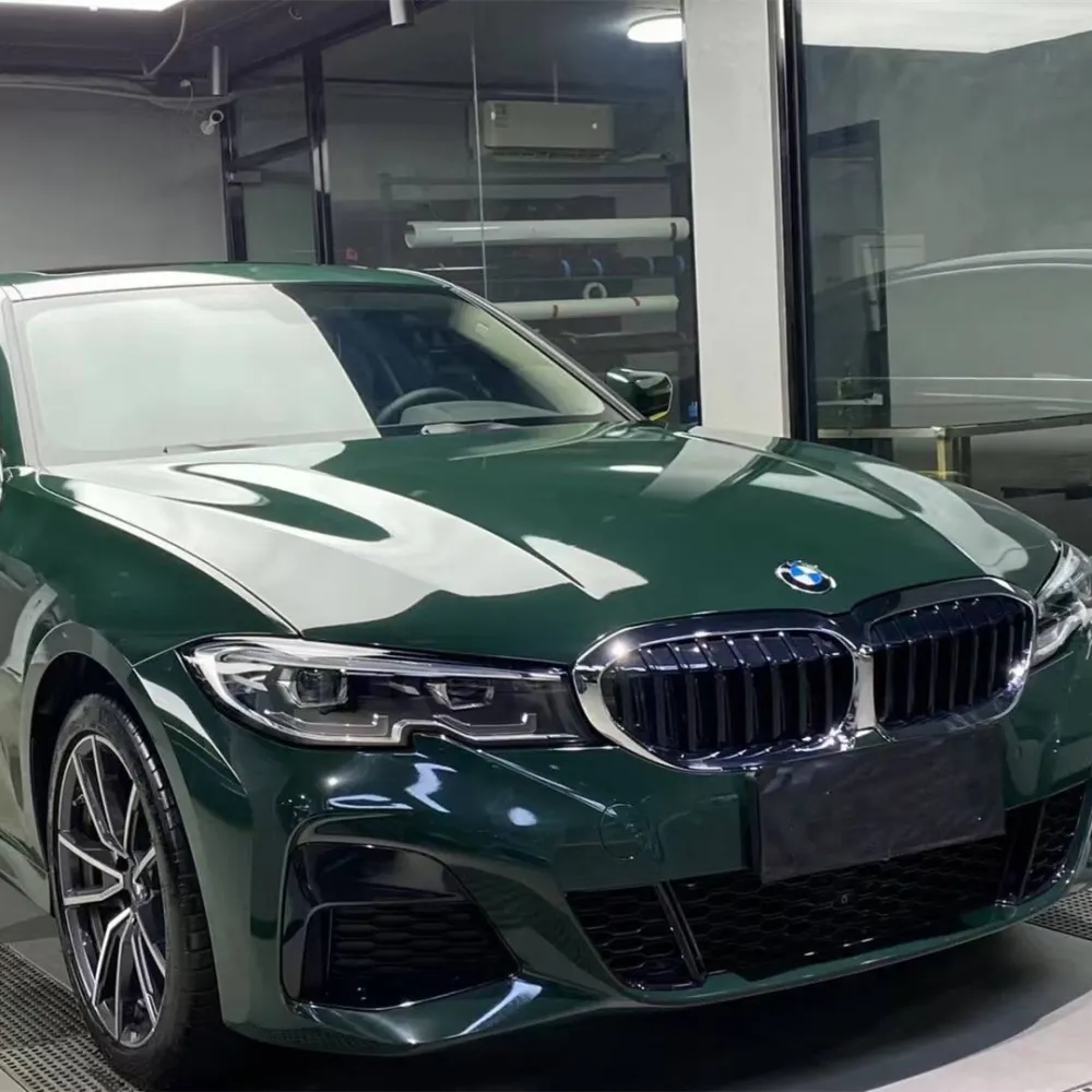 Ravoony Plus PET Glossy Viridis Green Car Vinyl Wrap
