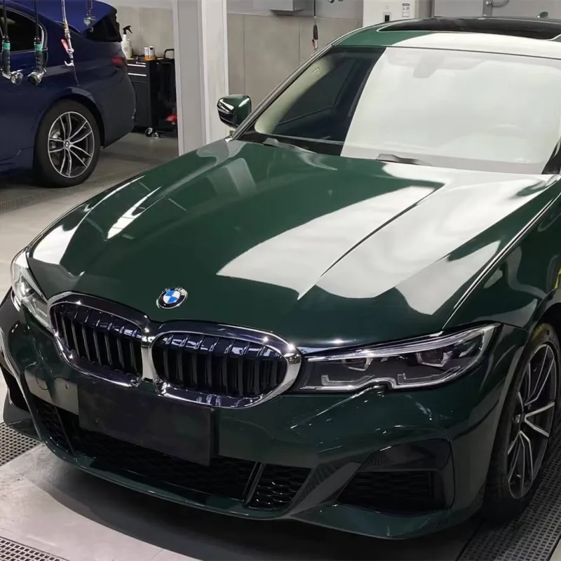 Ravoony Plus PET Glossy Viridis Green Car Vinyl Wrap