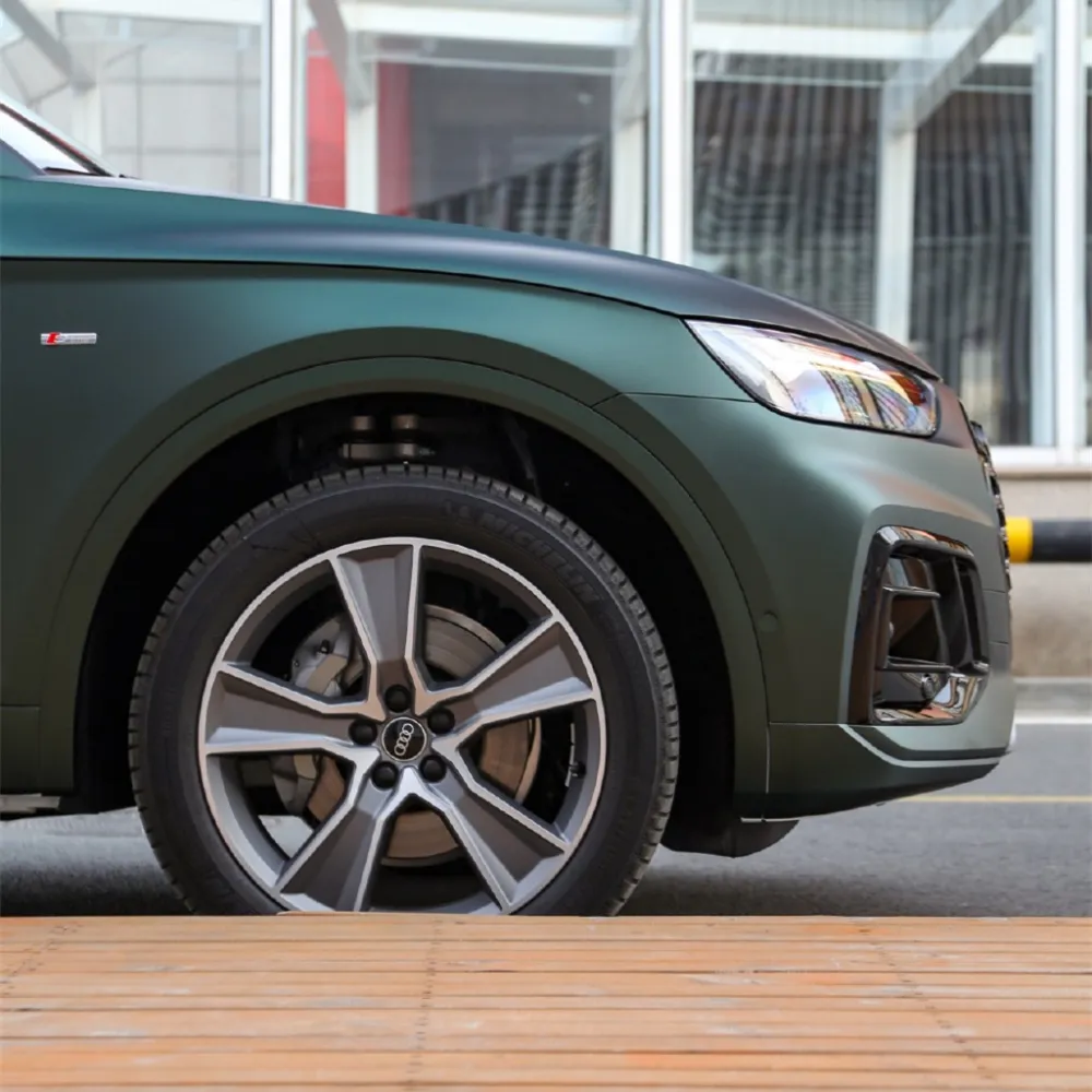 Ravoony Plus Matte Emerald Green Car Vinyl Wrap