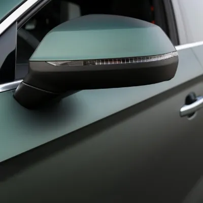 Ravoony Matte Emerald Green Car Vinyl Wrap