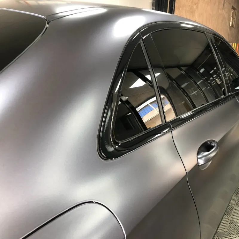 Pure Metal Dark Grey Car Vinyl Wrap