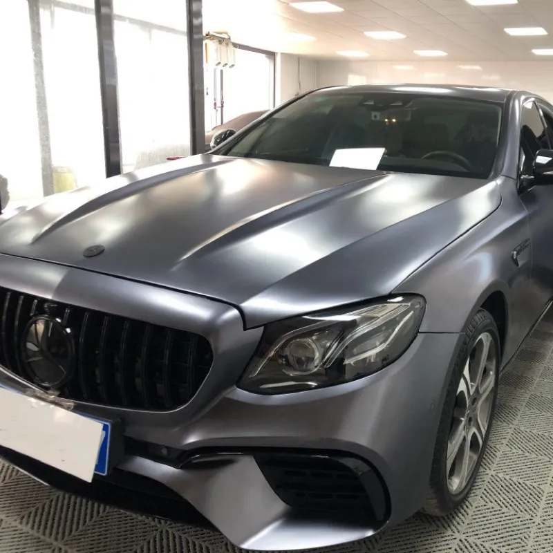 Pure Metal Dark Grey Car Vinyl Wrap