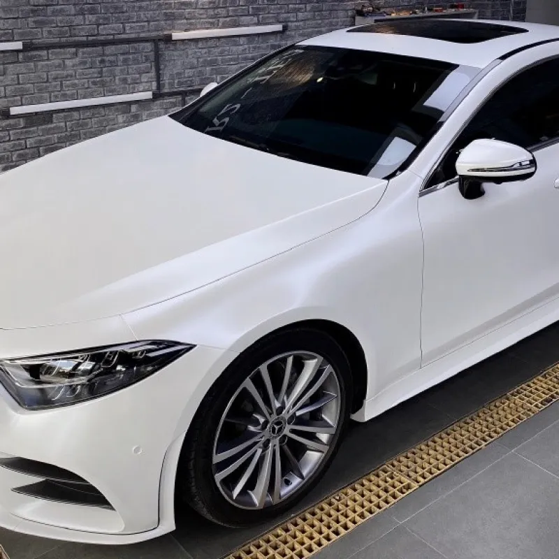 Ravoony Pure Metal White Car Vinyl Wrap