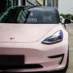 Ravoony Plus PET Glossy Baby Pink Car Vinyl Wrap
