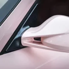 Glossy Baby Pink Car Vinyl Wrap