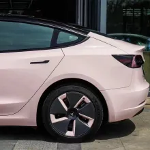 Glossy Baby Pink Car Vinyl Wrap