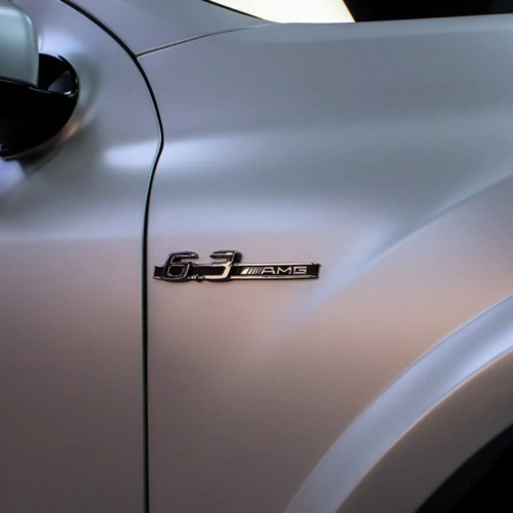 Ravoony Plus Pure Metal White Car Vinyl Wrap