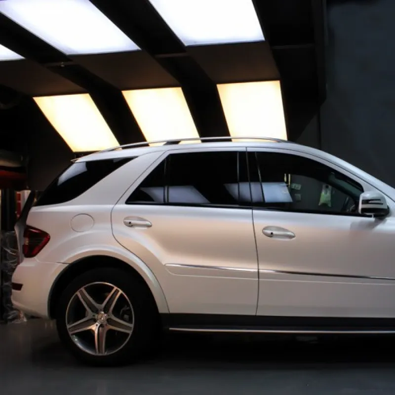 Ravoony Pure Metal White Car Vinyl Wrap
