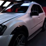 Ravoony Plus Pure Metal White Car Vinyl Wrap