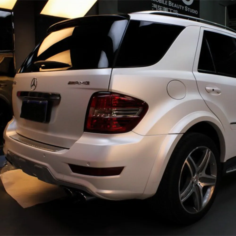 Ravoony Plus Pure Metal White Car Vinyl Wrap