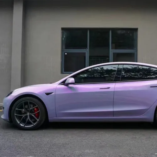 Ravoony Twin Candy Grey Purple Color Fliper Car Wrap