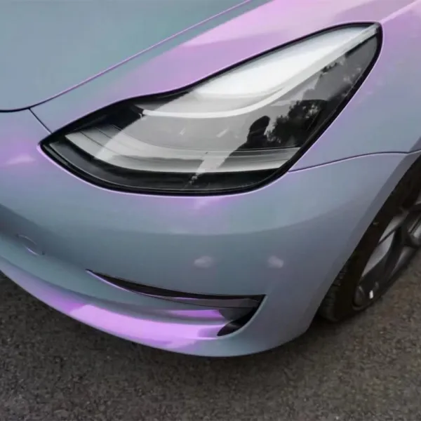 Ravoony Twin Candy Grey Purple Color Fliper Car Wrap