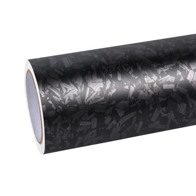 Ravoony Plus PET Matte Carbon Fiber Forging Black Vinyl Wrap 01