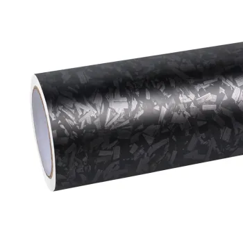Ravoony Carbon Fiber Forging Black Vinyl Wrap