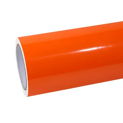 Ravoony Plus  Basic Gloss Orange Car Wrap 01