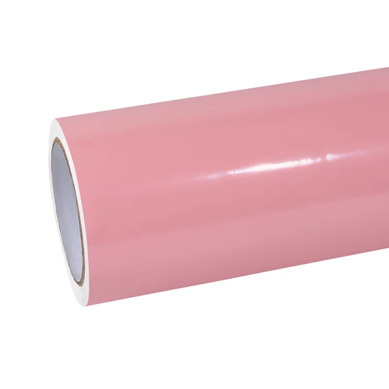 Ravoony Basic Gloss Crystal Peach Pink Car Vinyl Wrap
