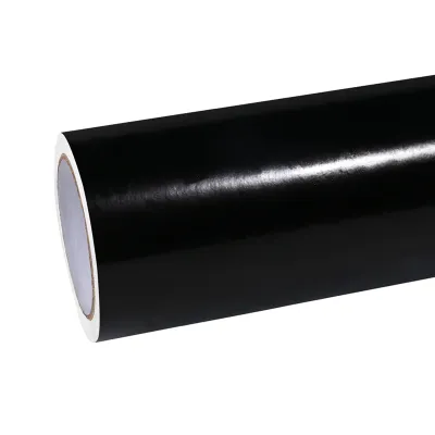 Ravoony Plus Pure Metal Black Car Vinyl Wrap 01