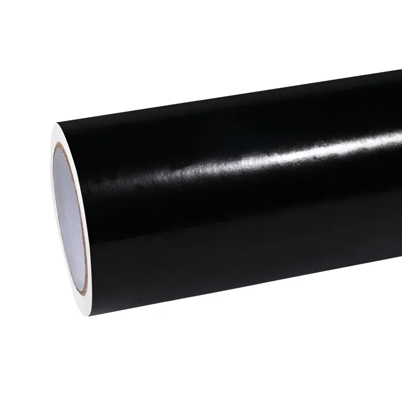 Ravoony Plus Pure Metal Black Car Vinyl Wrap Dodge Challenger Wrap