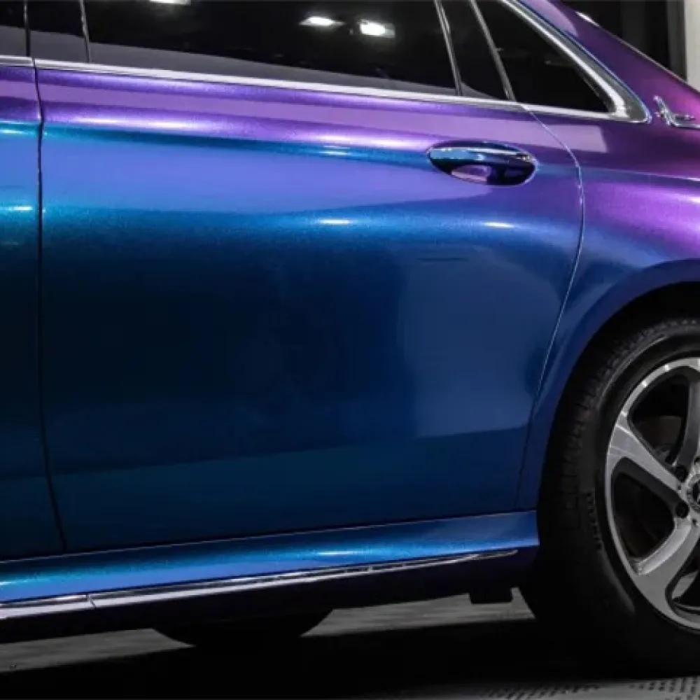 Ravoony Plus Purple And Blue Chameleon Car Wrap