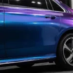 Ravoony Plus Purple And Blue Chameleon Car Wrap
