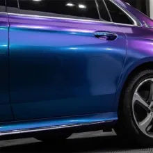 Purple And Blue Chameleon Car Wrap
