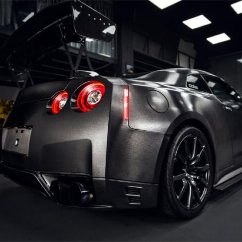 Ravoony Plus Metallic Brushed Black Car Vinyl Wrap