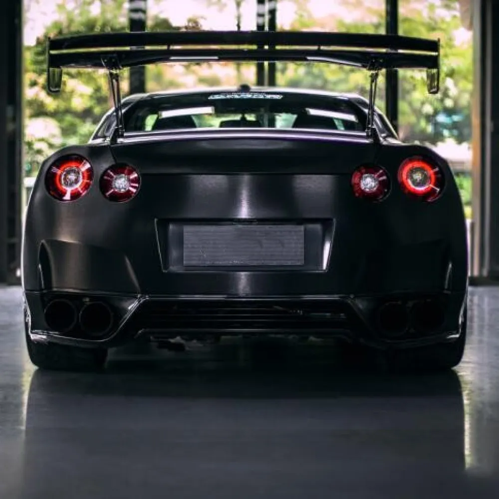 Ravoony Plus Metallic Brushed Black Car Vinyl Wrap