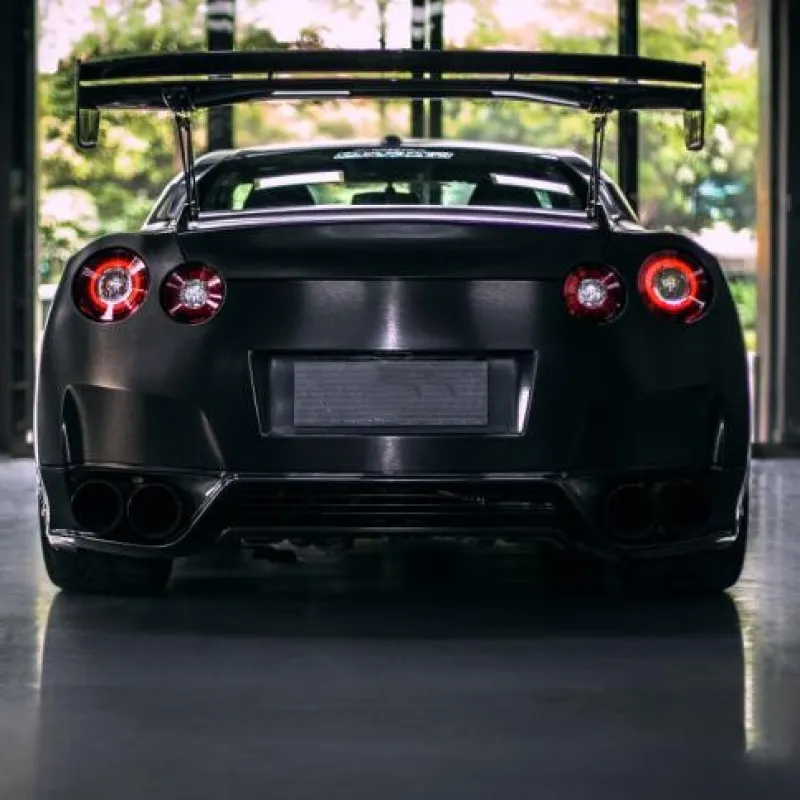Ravoony Plus Metallic Brushed Black Car Vinyl Wrap