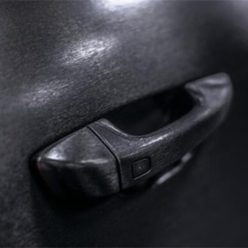 Ravoony Plus Metallic Brushed Black Car Vinyl Wrap